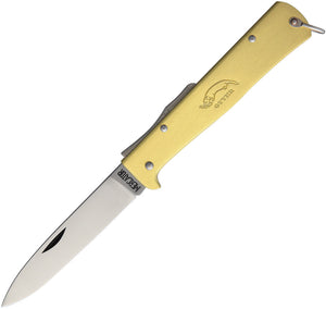 OTTER-Messer Mercator Lockback Brass Carbon Steel Folding Knife 10736RG