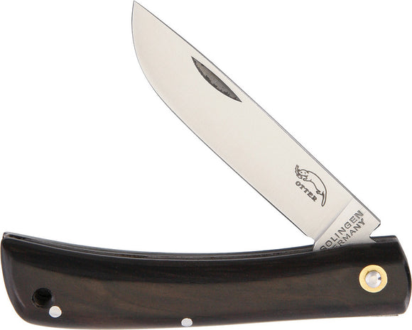 OTTER-Messer Smoked Oak Folding Carbon Steel Pocket Knife 261RAU