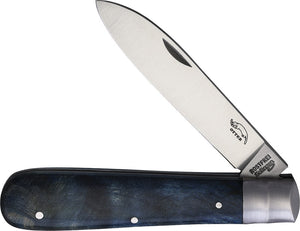 OTTER-Messer Draco Pocket Knife Slip Joint Blue Wood Stainless Blade 161STABLR