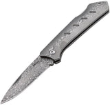 Boker Plus Damascus Steel Dominator Lockback Folding Blade Knife