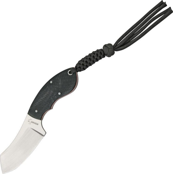 Boker Plus Voxknives Rhino Black Micarta Handle Fixed Blade Knife