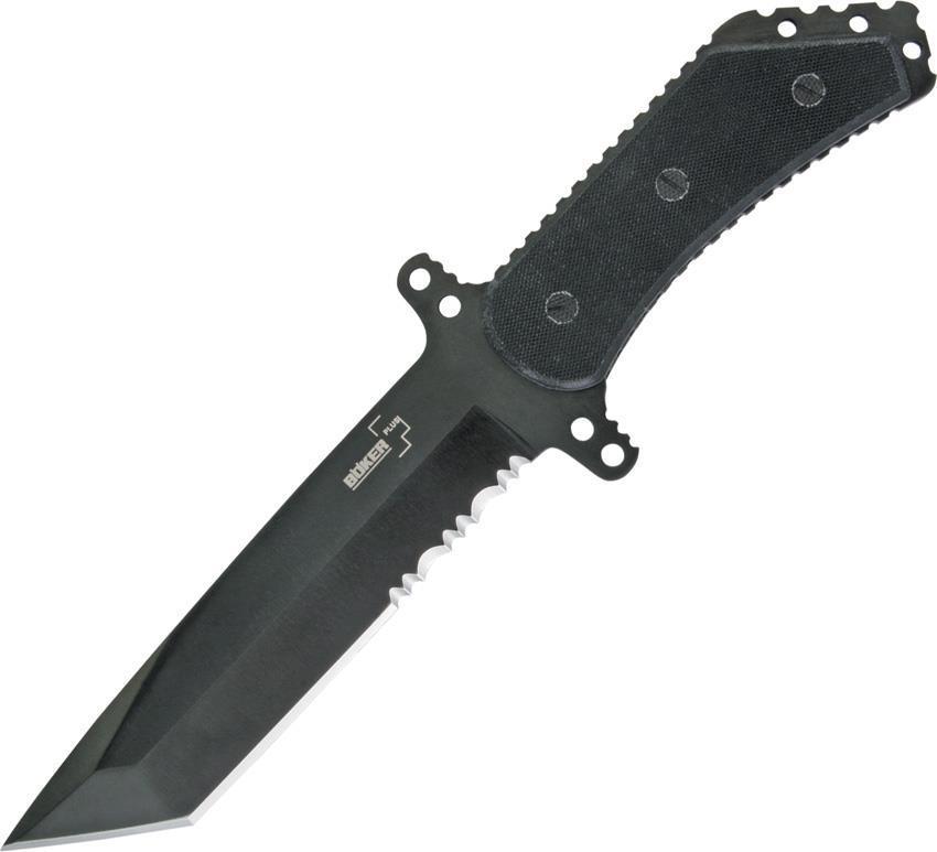 Boker Plus Armed Forces Tactical Tanto Black TiNi Stainless Fixed Knif ...