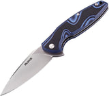 Ruike Fang P105 Linerlock Blue Black G10 Stainless Satin Folding Knife