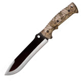 Schrade Mini Machete Snowblind Camo Fixed Black Blade 