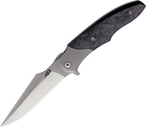 Patriot Bladewerx Mini Lincoln Linerlock Marble Folding Pocket Knife 955mcf