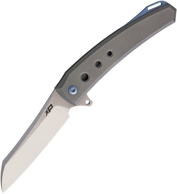 Patriot Bladewerx Davis Bead Blast Titanium Folding S35VN Pocket Knife 980BB