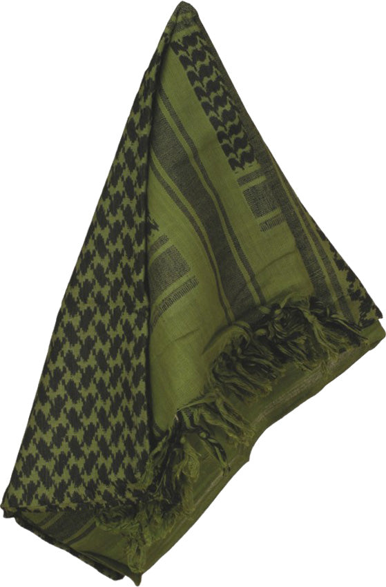 Camcon Shemagh Desert Headwear Eye Protection Cotton Olive/Black Scarf 61030