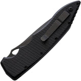 Piranha Knives Automatic Predator Knife Button Lock Black Aluminum CPM-S30V Blade CP10BKT