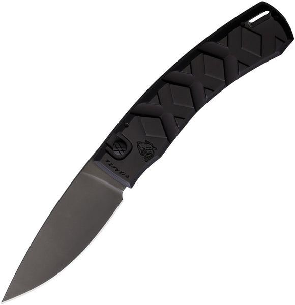 Piranha Knives Automatic X Knife Button Lock Black Aluminum 154CM Blade CP14BKT