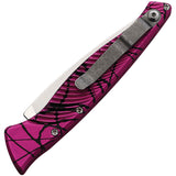 Piranha Knives Automatic DNA Tactical Knife Button Lock Pink Camo Aluminum S30V Blade CP16PK