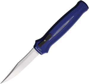 Piranha Knives Automatic Rated-R Knife OTF Blue Aluminum 154CM Blade CP19B
