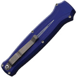 Piranha Knives Automatic Rated-R Knife OTF Blue Aluminum 154CM Blade CP19B