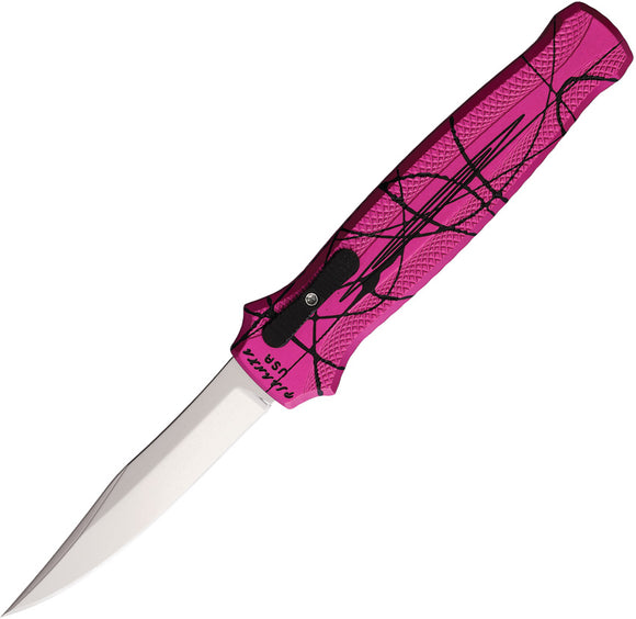 Piranha Knives Automatic Rated-R Knife OTF Pink Camo Aluminum 154CM Blade CP19PK
