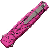 Piranha Knives Automatic Rated-R Knife OTF Pink Camo Aluminum 154CM Blade CP19PK