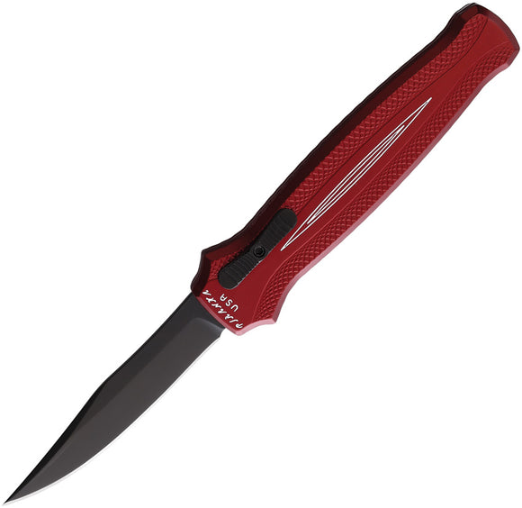 Piranha Knives Automatic Rated-R Knife OTF Red Aluminum Black 154CM Blade CP19RT