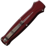 Piranha Knives Automatic Rated-R Knife OTF Red Aluminum 154CM Blade CP19R