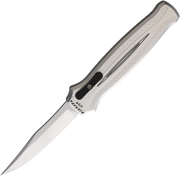 Piranha Knives Automatic Rated-R Knife OTF Silver Aluminum 154CM Blade CP19S