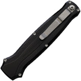 Piranha Knives Automatic Rated-R Knife OTF Black Aluminum 154CM Tanto Blade CP19TBK