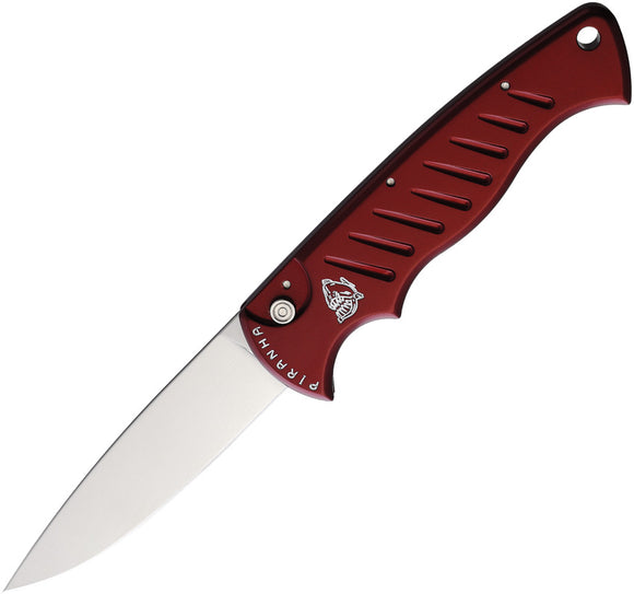 Piranha Knives Automatic P-1 Red Pocket Button Lock Knife