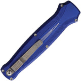 Piranha Knives Automatic Rated-X Knife OTF Blue Aluminum 154CM Blade CP20B