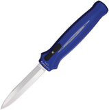 Piranha Knives Automatic Rated-X Knife OTF Blue Aluminum 154CM Blade CP20B