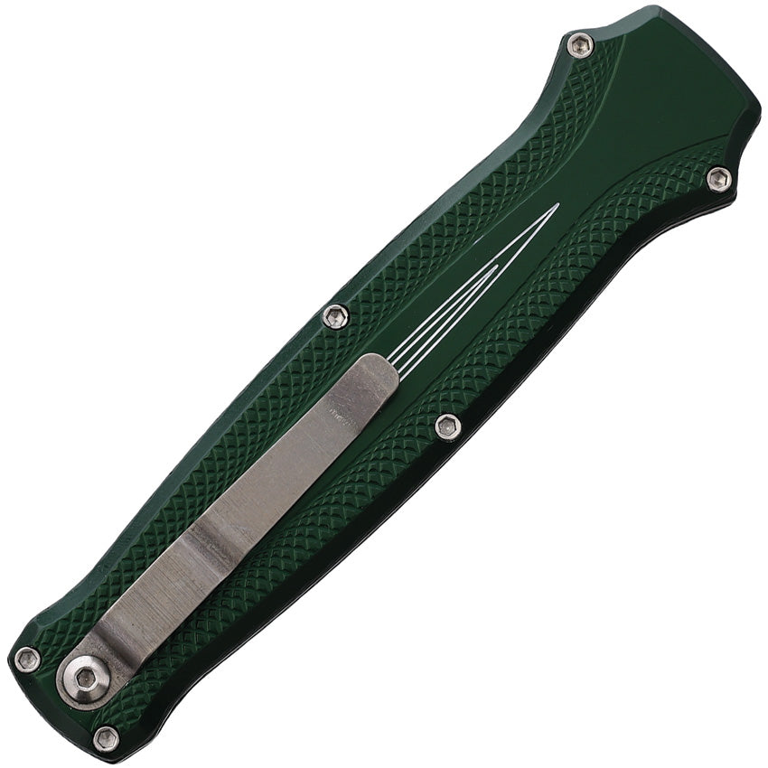 Piranha Knives Automatic Rated-X Knife OTF Green Aluminum 154CM Blade ...