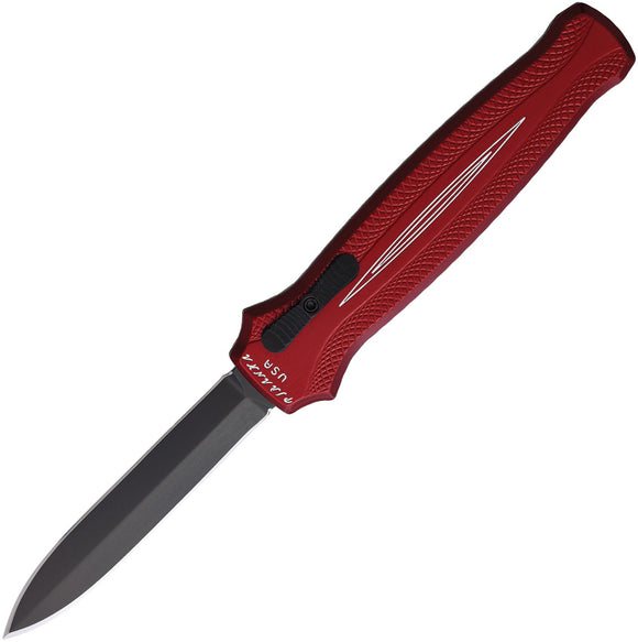 Piranha Knives Automatic Rated-X Knife OTF Red Aluminum Black 154CM Blade CP20RT