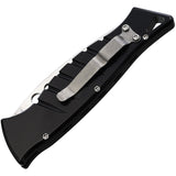 Piranha Knives Automatic Amazon Knife Button Lock Black Aluminum Mirror 154CM Blade CP3BK