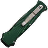 Piranha Knives Automatic Bodyguard Tactical Knife Button Lock Green Aluminum S30V Blade CP6G