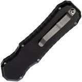 Piranha Knives Automatic Excalibur Tactical Knife OTF Black Aluminum 154CM Blade CP8BK