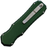 Piranha Knives Automatic Excalibur Tactical Knife OTF Green Aluminum 154CM Blade CP8G