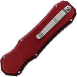 Piranha Knives Automatic Excalibur Tactical Knife OTF Red Aluminum 154CM Blade CP8R