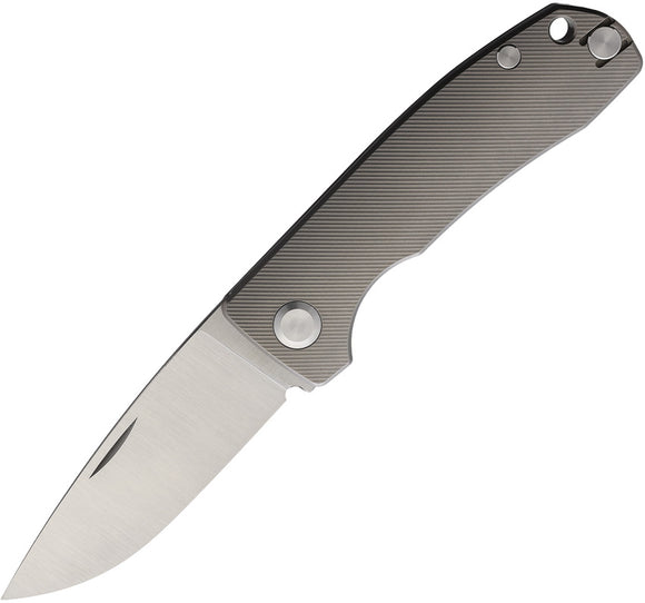 PMP Knives Harmony Slip Joint Gray Titanium Folding Bohler M390 Pocket Knife 004