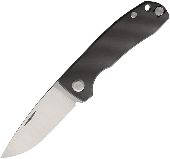 PMP Knives Harmony Slip Joint Gray Titanium Folding Bohler M390 Pocket Knife 006