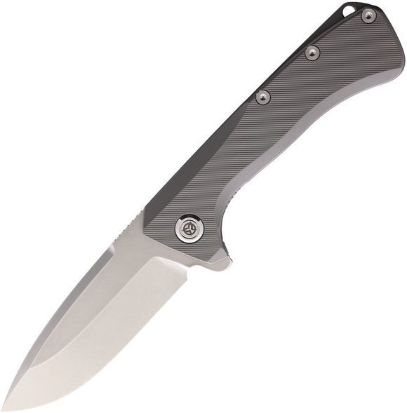 PMP Knives Revenge II Framelock Gray Titanium Folding M390 Pocket Knife 009
