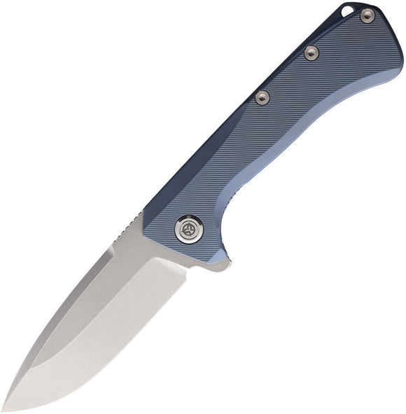 PMP Knives Revenge II Framelock Blue Titanium Folding M390 Pocket Knife 011