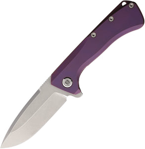 PMP Knives Revenge II Framelock Purple Titanium Folding M390 Pocket Knife 013