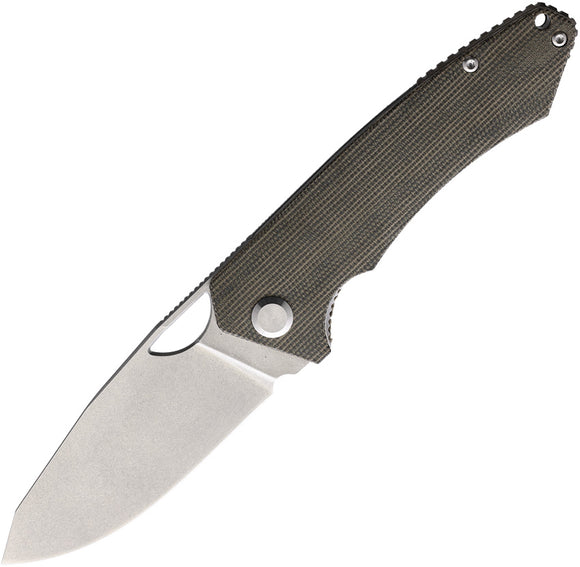 PMP Knives Spartan Linerlock Green Micarta Folding Bohler N690 Pocket Knife 016