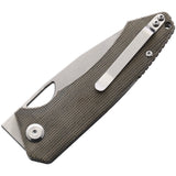 PMP Knives Spartan Linerlock Green Micarta Folding Bohler N690 Pocket Knife 016