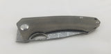 PMP Knives Spartan Linerlock Green Micarta Folding Damascus Pocket Knife 020