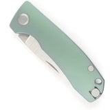 PMP Knives Harmony Pocket Knife Slip Joint Green Titanium Folding M390 035