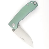 PMP Knives Harmony Pocket Knife Slip Joint Green Titanium Folding M390 035