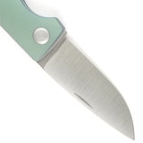 PMP Knives Harmony Pocket Knife Slip Joint Green Titanium Folding M390 035