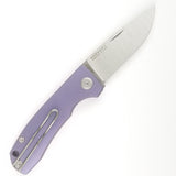 PMP Knives Harmony Pocket Knife Slip Joint Purple Titanium Folding M390 036