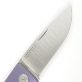 PMP Knives Harmony Pocket Knife Slip Joint Purple Titanium Folding M390 036