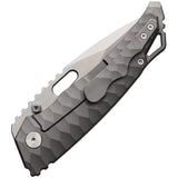 PMP Knives Ares Framelock Gray Titanium Folding CPM-S90V Pocket Knife 058