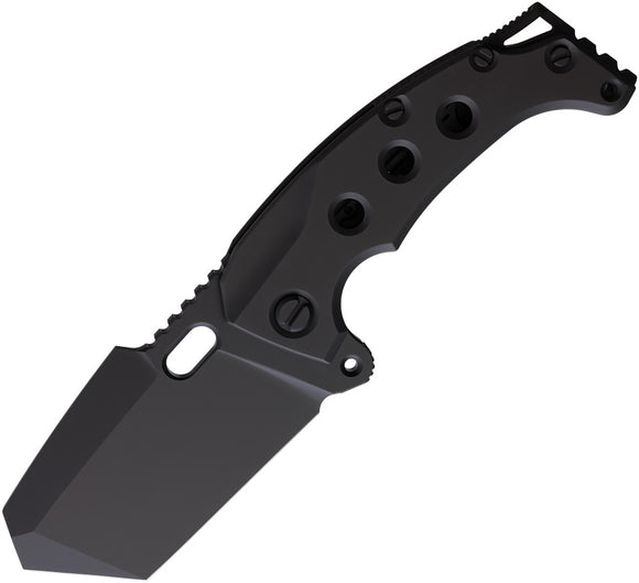 PMP Knives Titano Framelock Black Titanium Folding Bohler M390 Pocket Knife 069