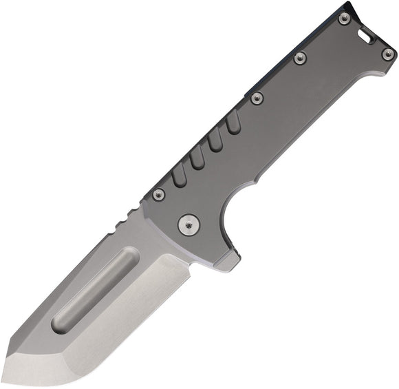 PMP Knives Grizzly Framelock Gray Titanium Folding D2 Steel Pocket Knife 071