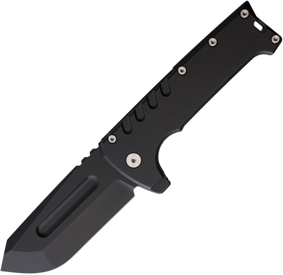 PMP Knives Grizzly Framelock Black Titanium Folding D2 Steel Pocket Knife 074