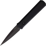 Pro Tech Automatic Godfather Knife Swat Button Lock Black Aluminum 154CM Blade 921
